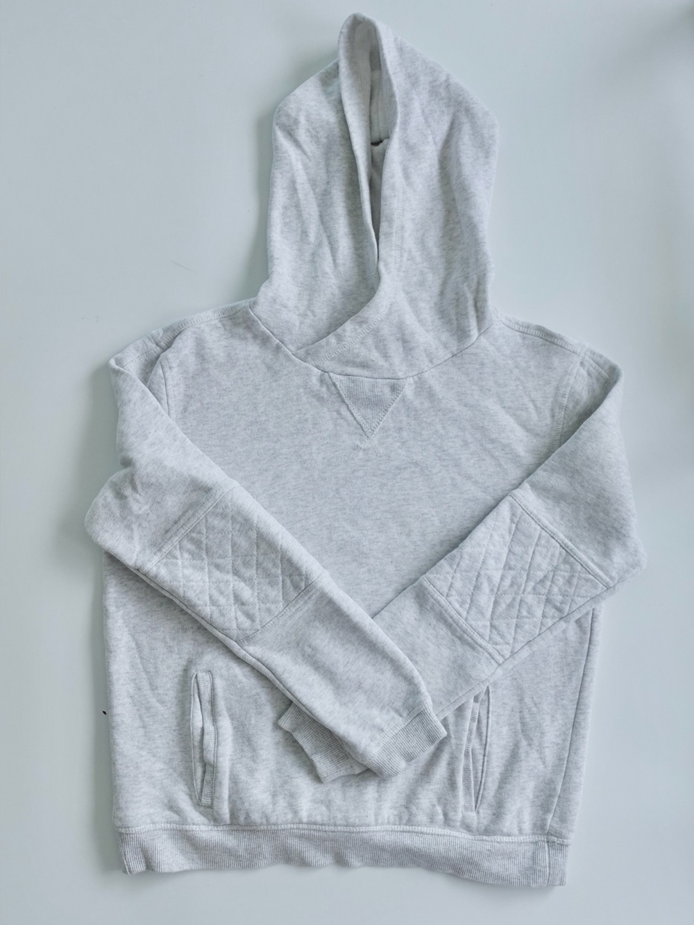 Marine Layer Emilie Fleece Cowl Neck Hoodie Pullover Grey | Small